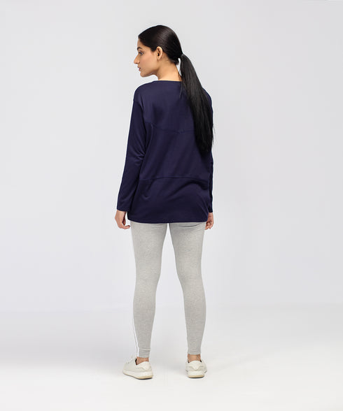 Women's Boat Neck Long Sleeve Tee